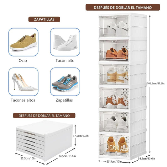 Organizador Zapatos Plegable 6 Niveles