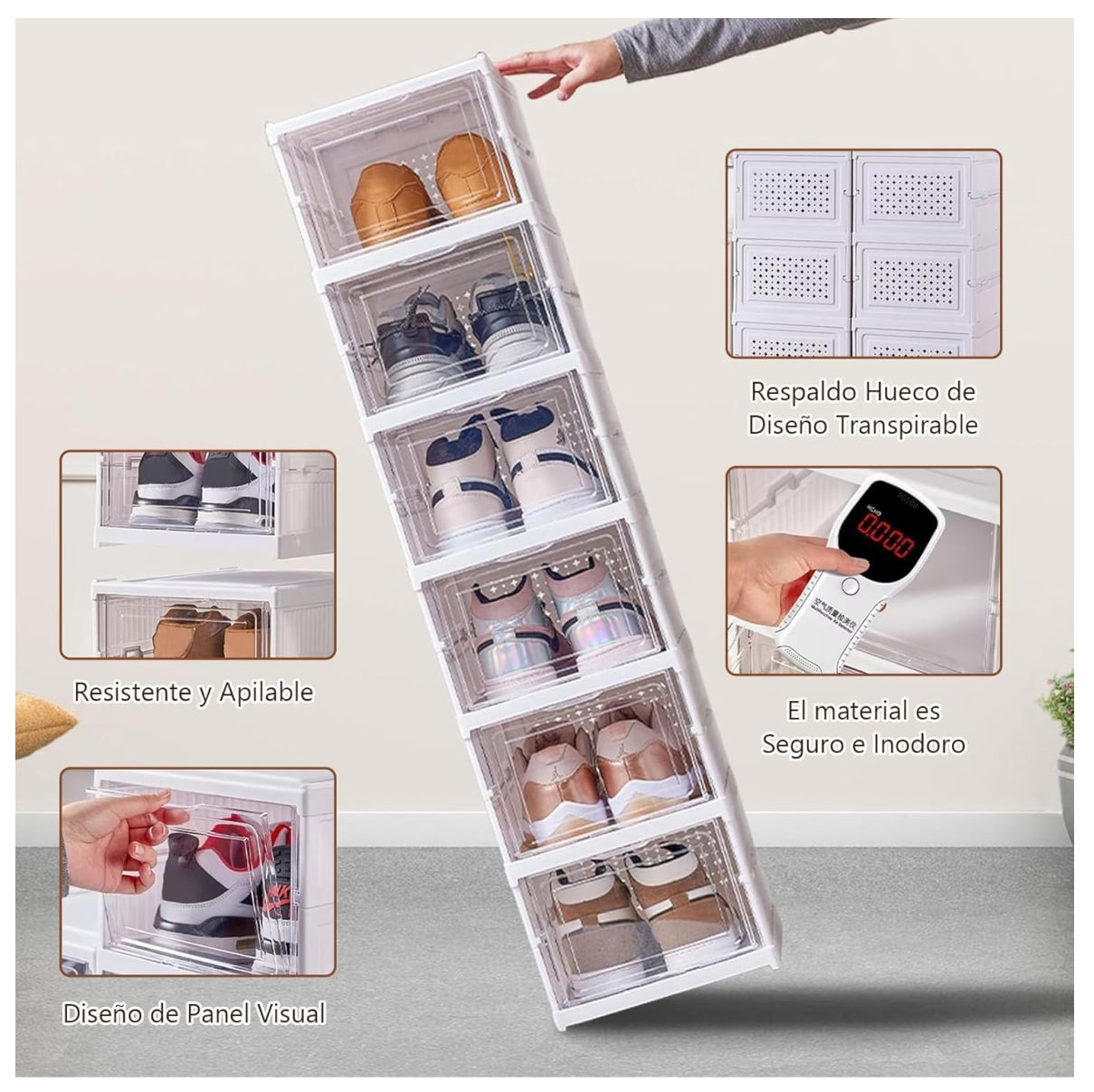 Organizador Zapatos Plegable 6 Niveles